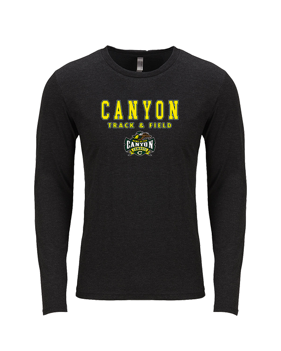 Canyon HS Track & Field Block - Tri-Blend Long Sleeve