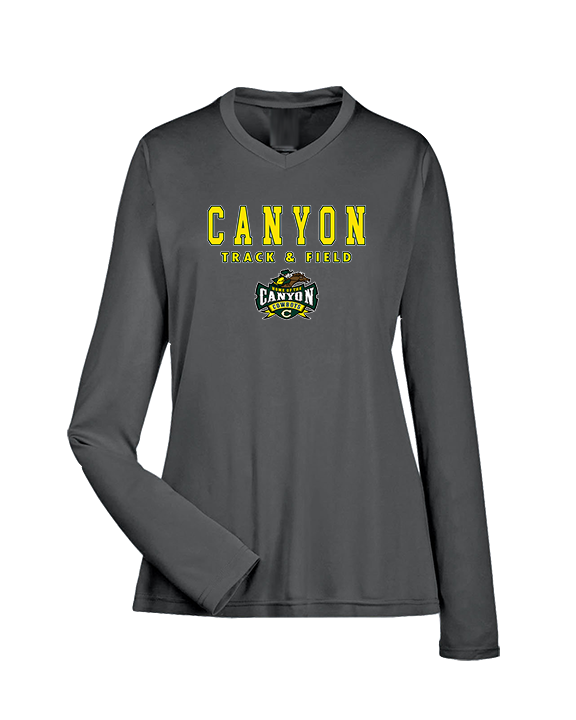 Canyon HS Track & Field Block - Womens Performance Longsleeve