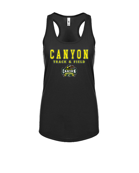 Canyon HS Track & Field Block - Womens Tank Top