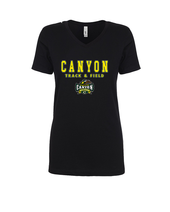 Canyon HS Track & Field Block - Womens V-Neck