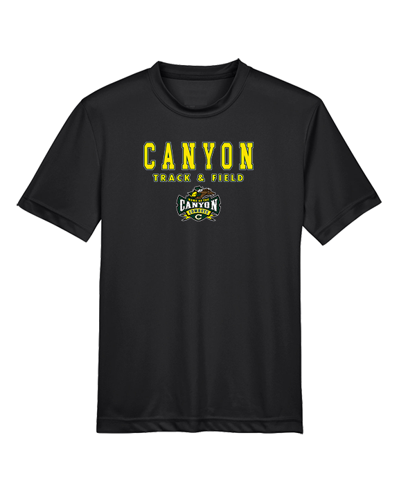 Canyon HS Track & Field Block - Youth Performance Shirt