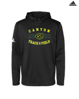 Canyon HS Track & Field Curve - Mens Adidas Hoodie