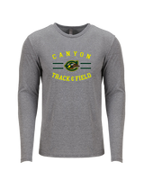Canyon HS Track & Field Curve - Tri-Blend Long Sleeve