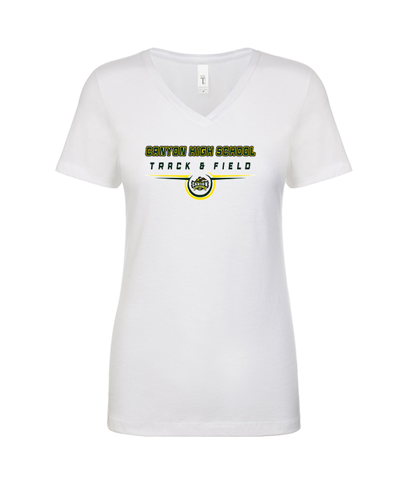 Canyon HS Track & Field Design - Womens Vneck