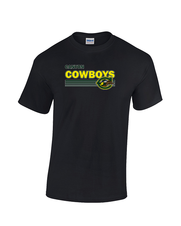 Canyon HS Track & Field Stripes - Cotton T-Shirt