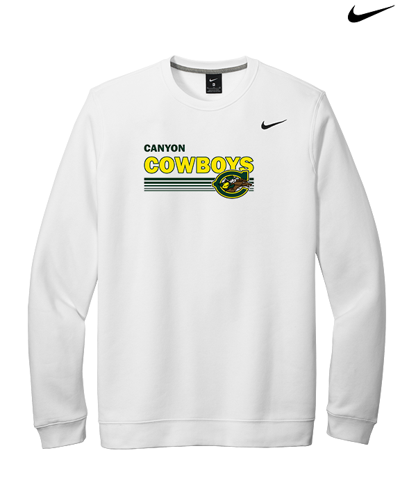 Canyon HS Track & Field Stripes - Mens Nike Crewneck