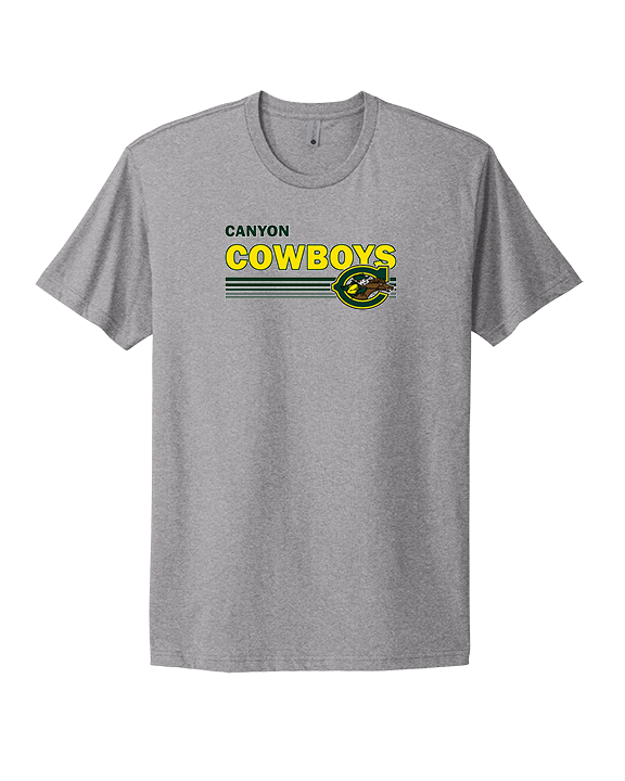 Canyon HS Track & Field Stripes - Mens Select Cotton T-Shirt