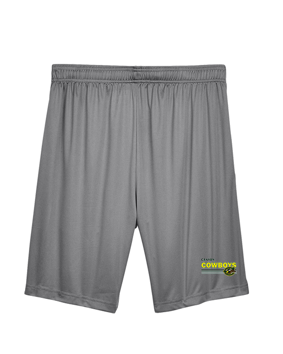Canyon HS Track & Field Stripes - Mens Training Shorts with Pockets