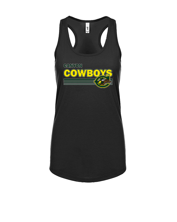 Canyon HS Track & Field Stripes - Womens Tank Top