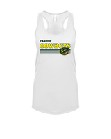Canyon HS Track & Field Stripes - Womens Tank Top