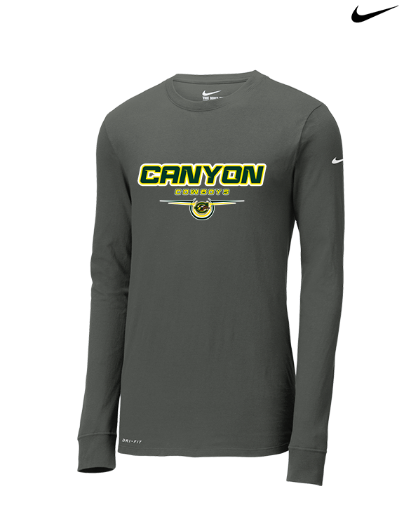 Canyon HS XC Design - Mens Nike Longsleeve