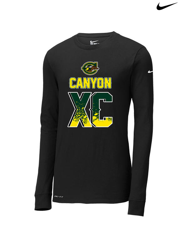 Canyon HS XC Splatter - Mens Nike Longsleeve
