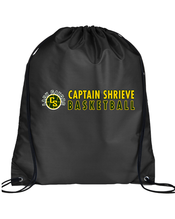 Captain Shreve HS Girls Basketball Basic - Drawstring Bag