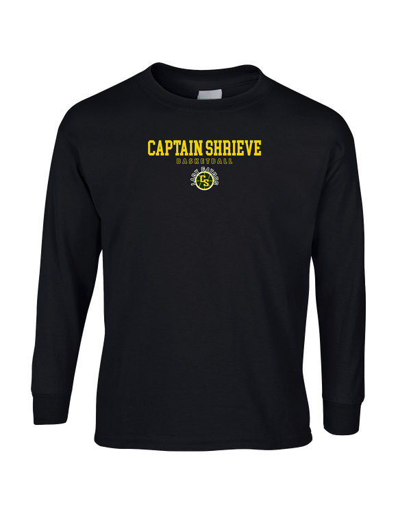 Captain Shreve HS Girls Basketball Block - Mens Cotton Long Sleeve