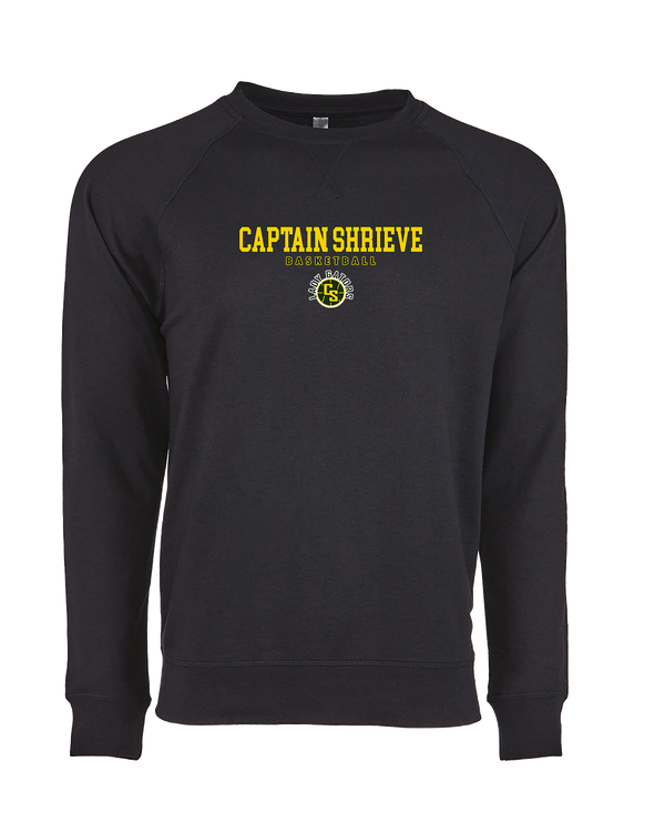 Captain Shreve HS Girls Basketball Block - Crewneck Sweatshirt
