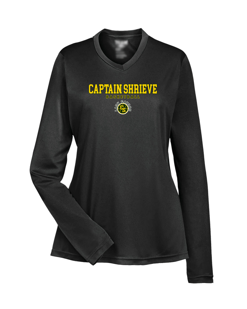 Captain Shreve HS Girls Basketball Block - Womens Performance Long Sleeve