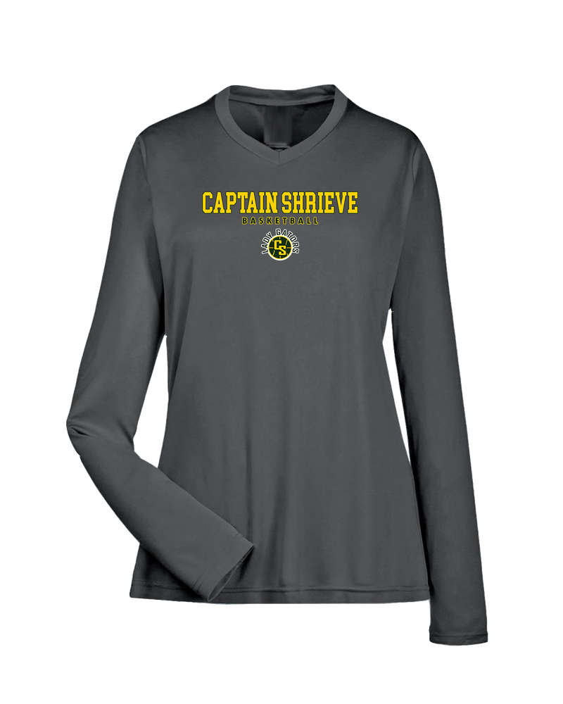 Captain Shreve HS Girls Basketball Block - Womens Performance Long Sleeve