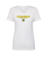Captain Shreve HS Girls Basketball Block - Womens V-Neck