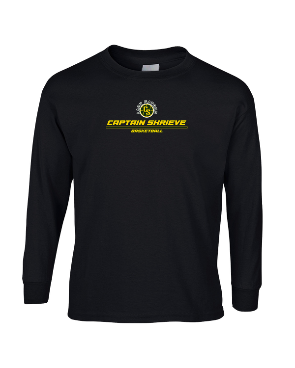 Captain Shreve HS Girls Basketball Split - Mens Cotton Long Sleeve