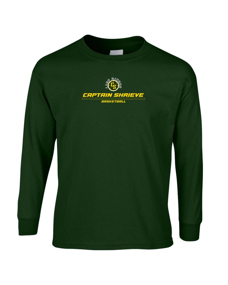 Captain Shreve HS Girls Basketball Split - Mens Cotton Long Sleeve