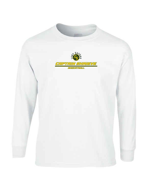 Captain Shreve HS Girls Basketball Split - Mens Cotton Long Sleeve