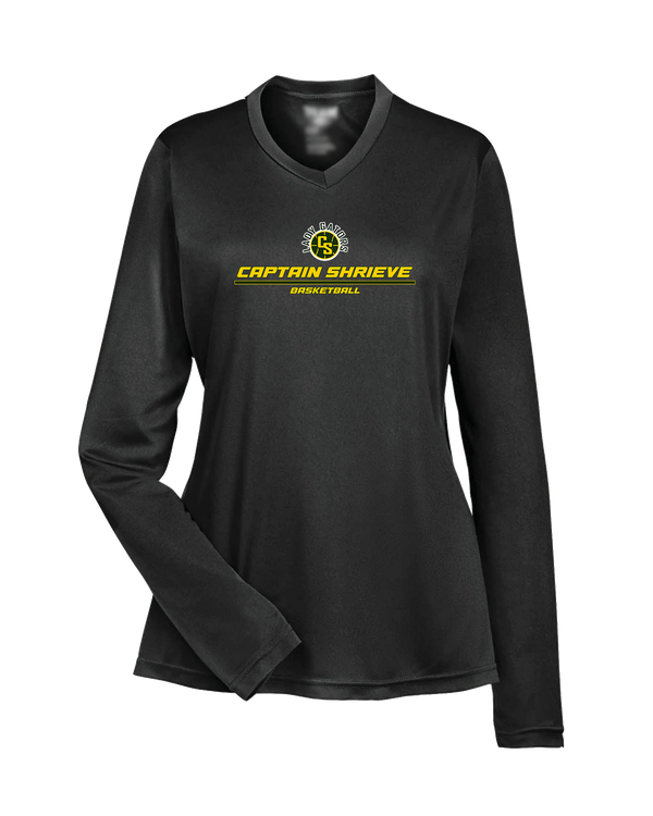 Captain Shreve HS Girls Basketball Split - Womens Performance Long Sleeve