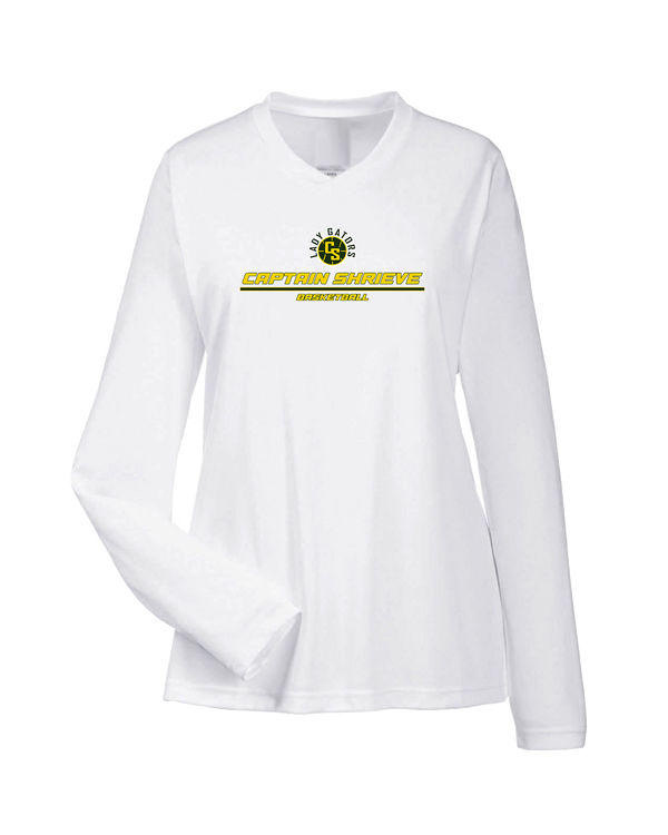 Captain Shreve HS Girls Basketball Split - Womens Performance Long Sleeve
