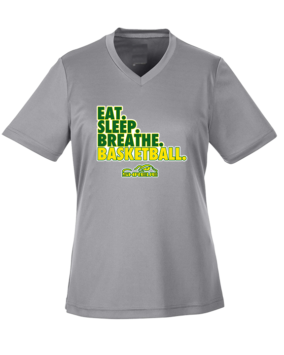 Captain Shreve HS Boys Basketball Eat Sleep Breathe - Womens Performance Shirt