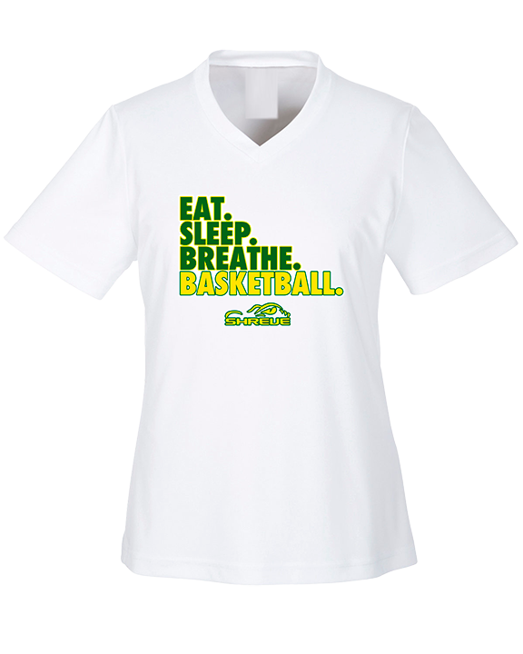 Captain Shreve HS Boys Basketball Eat Sleep Breathe - Womens Performance Shirt