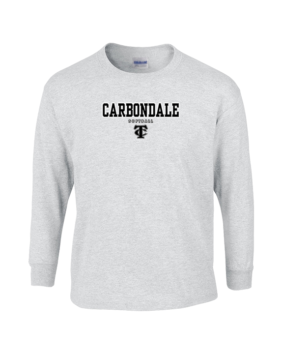 Carbondale HS Softball Block - Cotton Longsleeve
