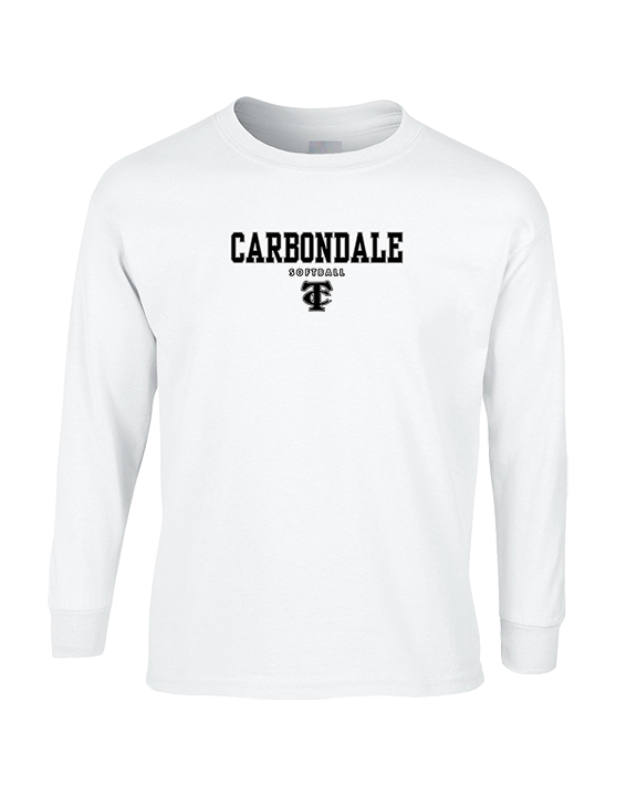 Carbondale HS Softball Block - Cotton Longsleeve