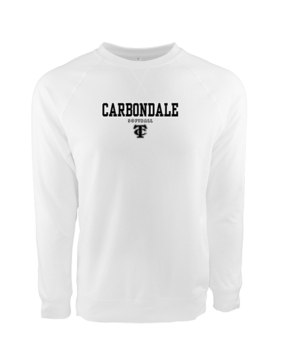 Carbondale HS Softball Block - Crewneck Sweatshirt
