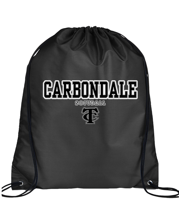 Carbondale HS Softball Block - Drawstring Bag
