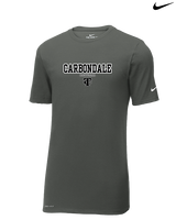Carbondale HS Softball Block - Mens Nike Cotton Poly Tee
