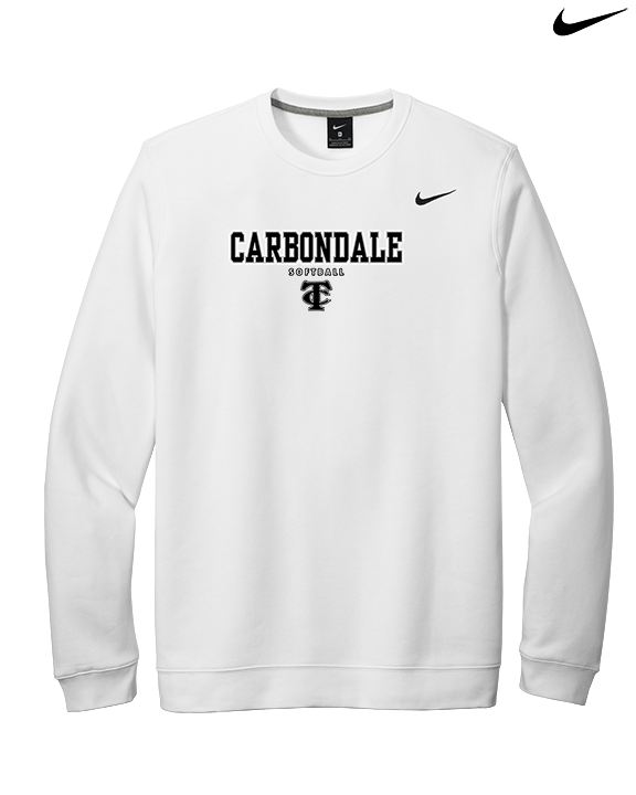 Carbondale HS Softball Block - Mens Nike Crewneck