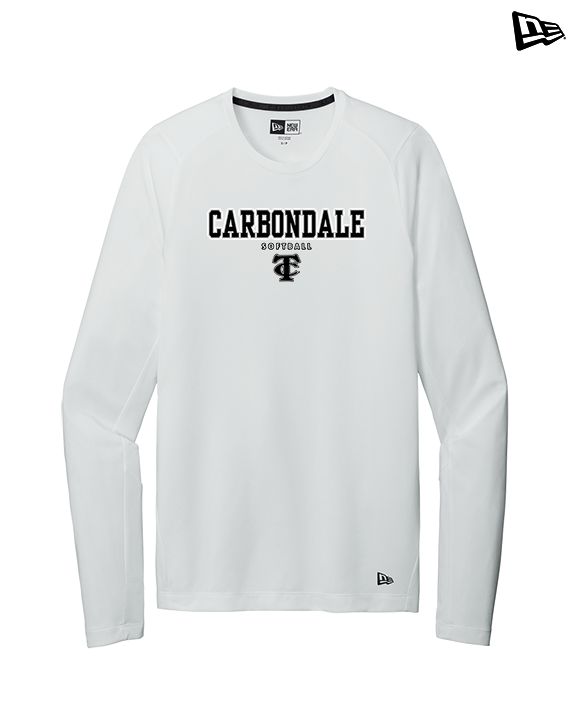 Carbondale HS Softball Block - New Era Performance Long Sleeve