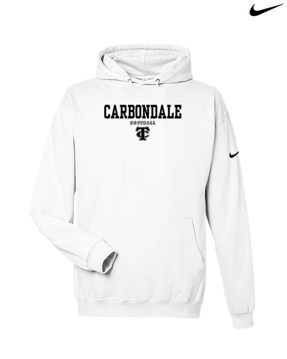 Carbondale HS Softball Block - Nike Club Fleece Hoodie