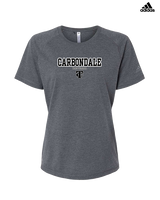 Carbondale HS Softball Block - Womens Adidas Performance Shirt