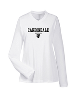 Carbondale HS Softball Block - Womens Performance Longsleeve