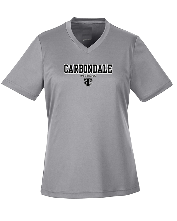 Carbondale HS Softball Block - Womens Performance Shirt