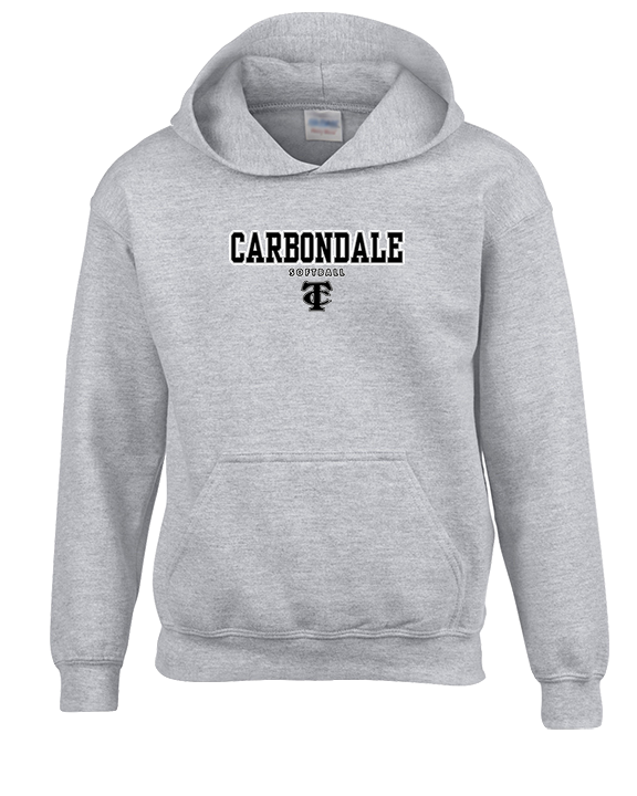 Carbondale HS Softball Block - Youth Hoodie