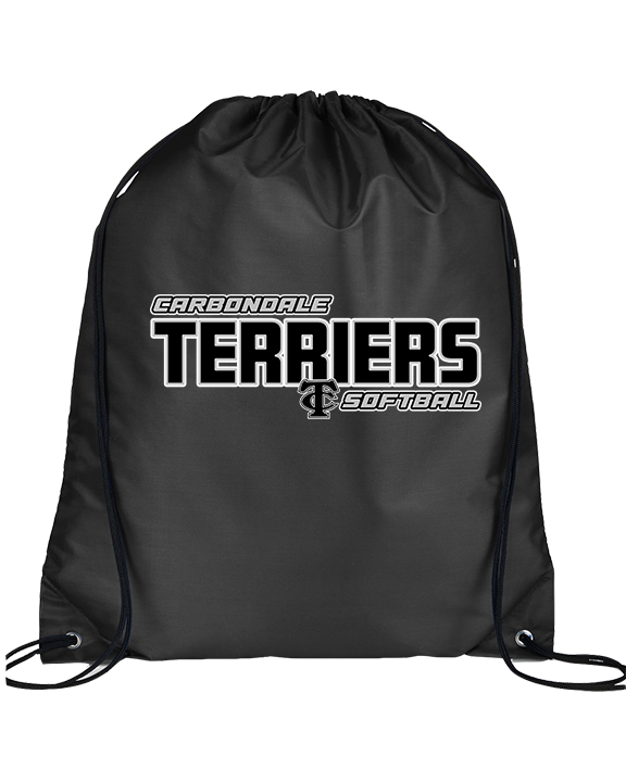 Carbondale HS Softball Bold - Drawstring Bag
