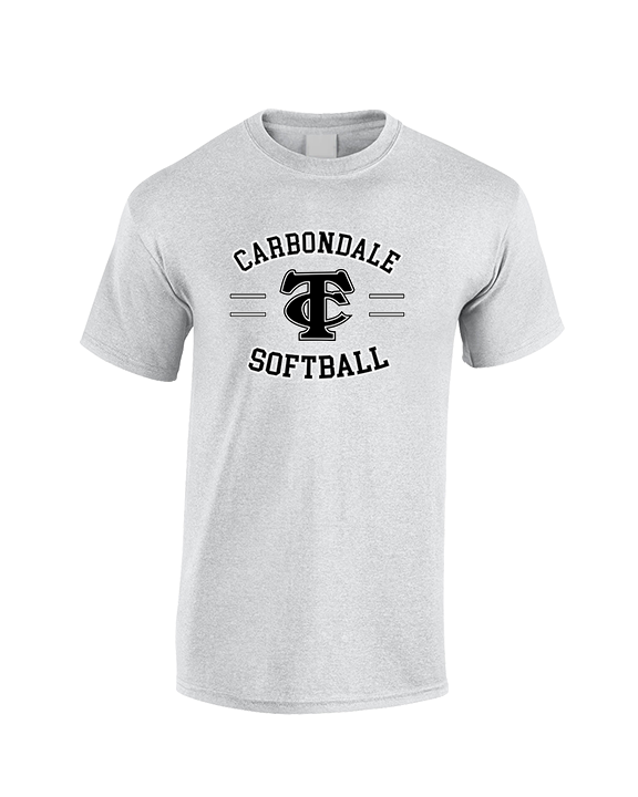 Carbondale HS Softball Curve - Cotton T-Shirt