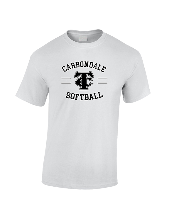 Carbondale HS Softball Curve - Cotton T-Shirt