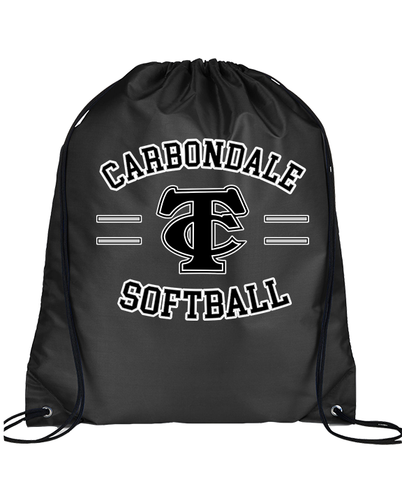 Carbondale HS Softball Curve - Drawstring Bag