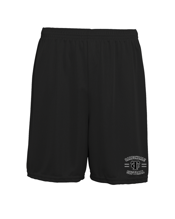Carbondale HS Softball Curve - Mens 7inch Training Shorts