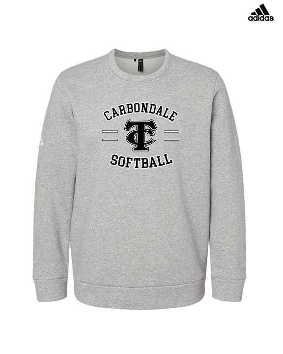 Carbondale HS Softball Curve - Mens Adidas Crewneck
