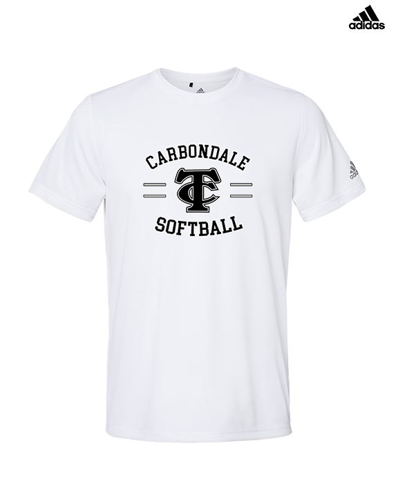 Carbondale HS Softball Curve - Mens Adidas Performance Shirt