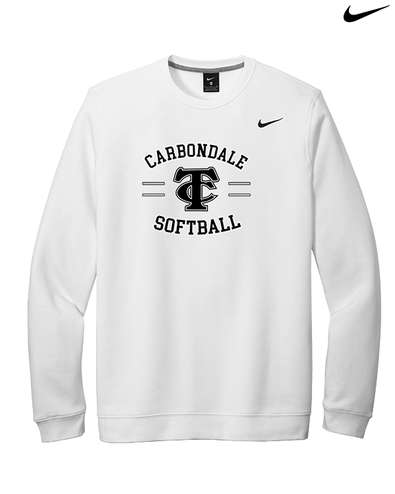 Carbondale HS Softball Curve - Mens Nike Crewneck