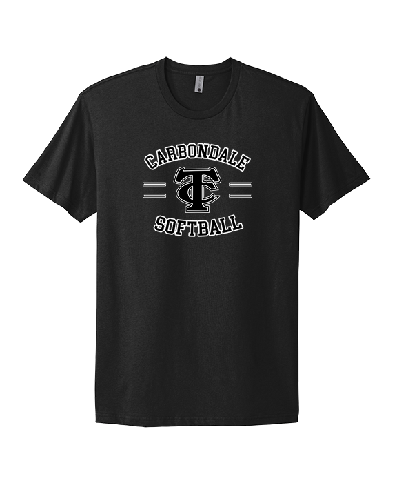 Carbondale HS Softball Curve - Mens Select Cotton T-Shirt